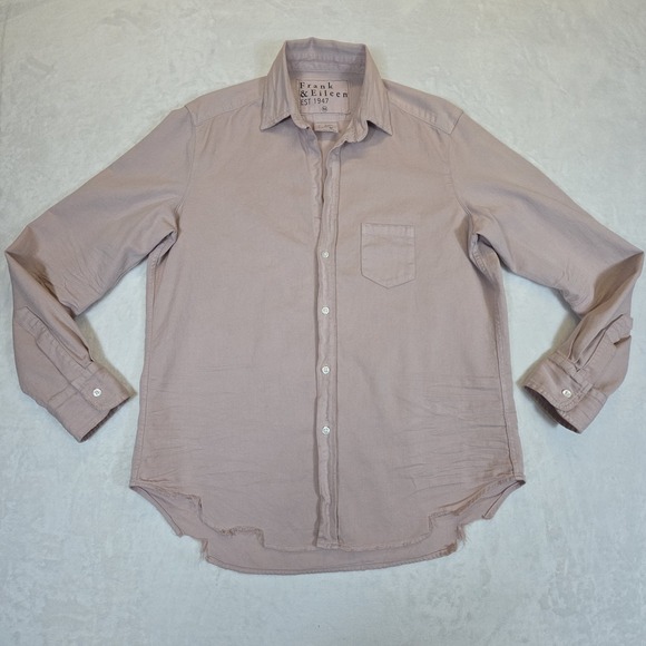 Frank & Eileen Tops - Frank & Eileen Button Down Eileen Shirt Womens XS Pink 100% Cotton Relaxed Fit